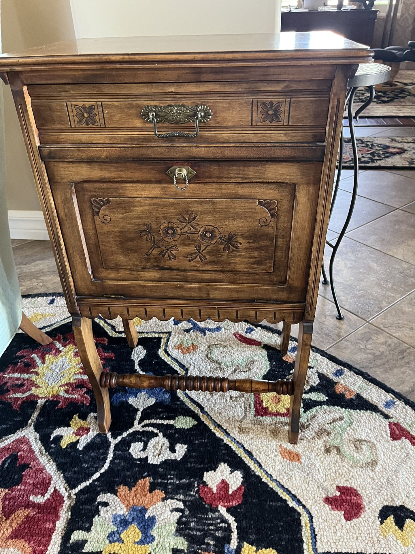 Antique cabinet or side/end table
