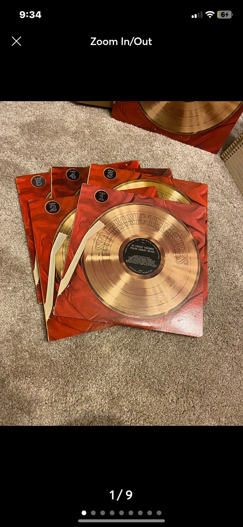 Symphonic Treasures: Album 1-5 - 5 Vintage Vinyl Records