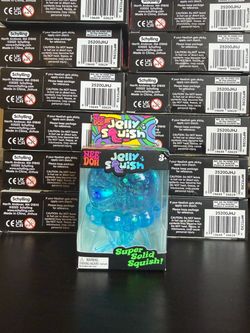 Needoh  Blue Glittery Jelly Squish