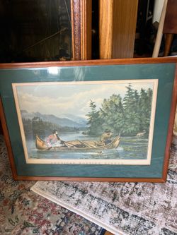 American Hunting Scenes Framed Print