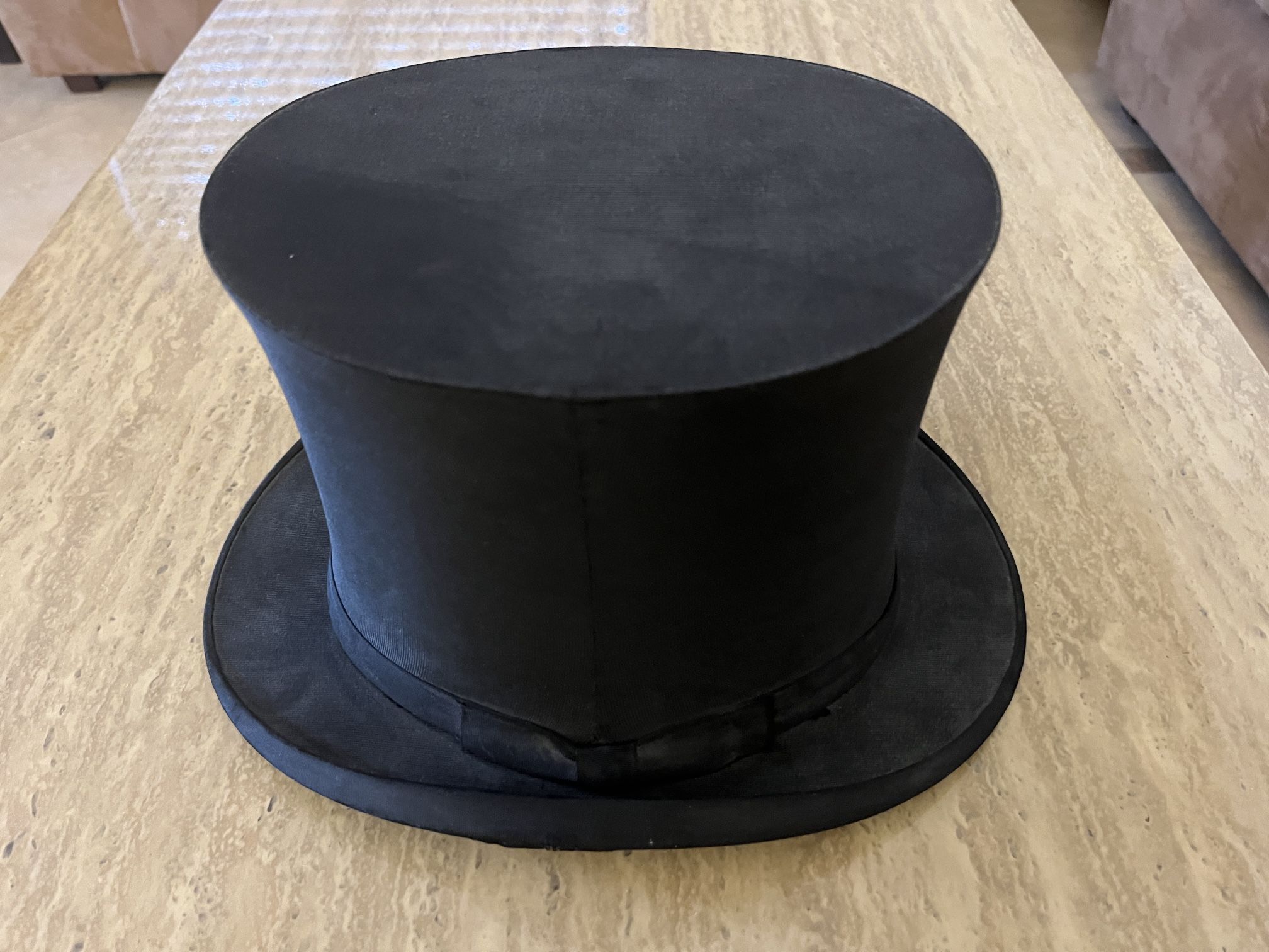 Antique Silk Collapsible Top Hat By Brooks Brothers