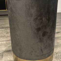 Like New Joveco 17.7" Height Vanity Stool Ottoman, Upholstered Round Footrest Stool Makeup Chair, Mid Century Modern $20