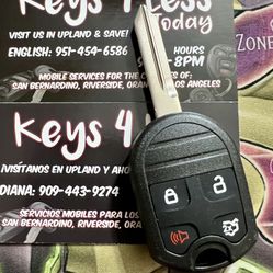 [$100 in Pomona/Upland] 2001-17 Ford Mercury Key Remote Copy (Edge, Escape, F150, F250, F350, Expedition, Explorer, Flex, Freestar, Monterey, Mariner)
