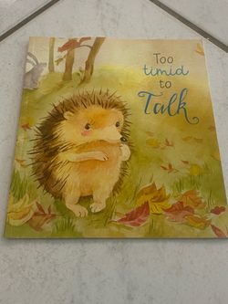 Children’s Book  -  Too Timid To Talk - NEW