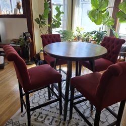 Solid Wood Dining Table And Chairs