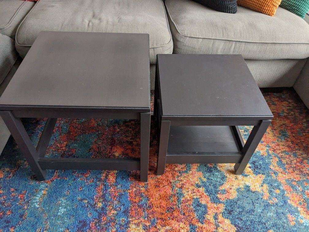 Grey Ikea Nesting Coffee Tables