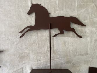 Metal Horses Art Farm Home Decor Polo Equestrian Wellington