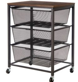 Edifice 3-tier Mesh Basket Cart