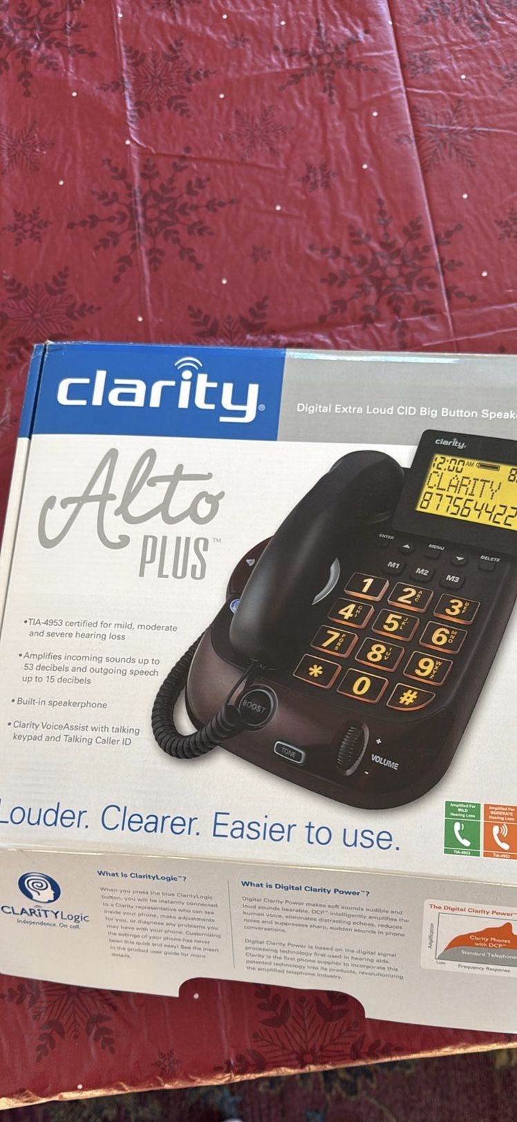 Clarity Alto Plus Digital Big Button Phone