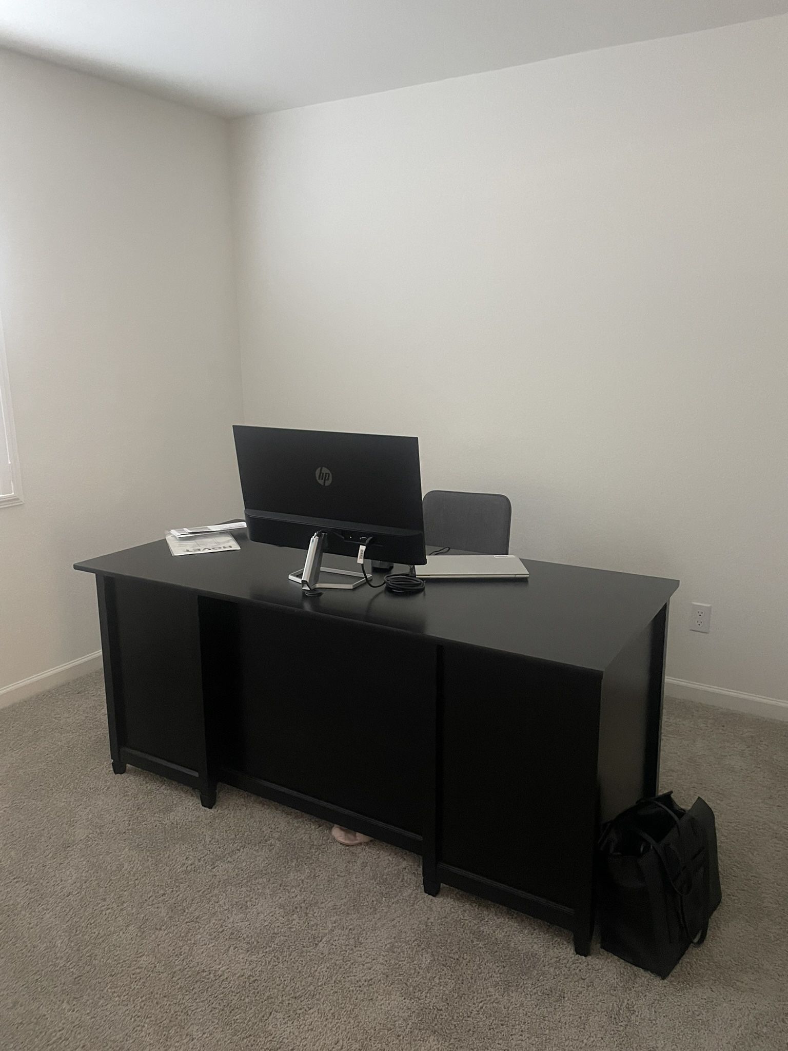 Ethan Allen Executive Desk - Espresso Brown