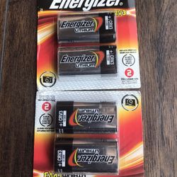 Energizer CRV3 3 Volt Lithium Photo Battery 2 Pack New In Pkg. Lot of 3