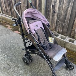 Purple / Gray Chicco Umbrella Stroller