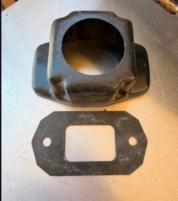 vw early original hurst shifter spacer plate w/boot