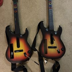 Guitar Hero Guitars Wii $60 Each Working 