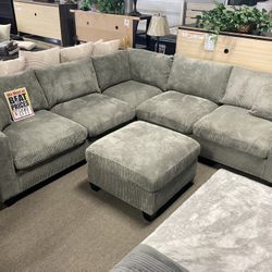 Amazing Sectional! $799! Easy Financing! 🚨✨⭐️ With Ottoman! 