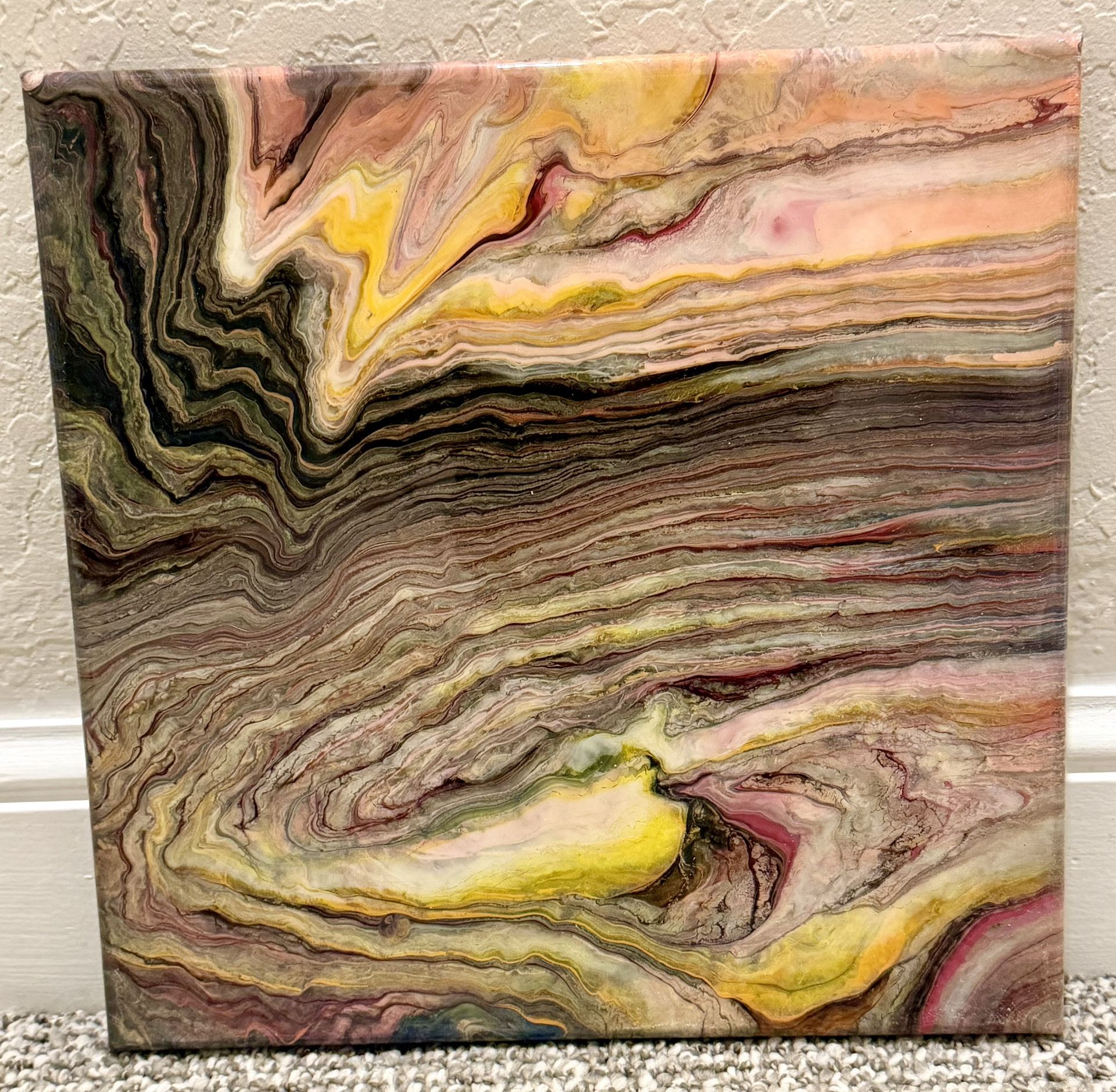 Resin Art 12” x 12”