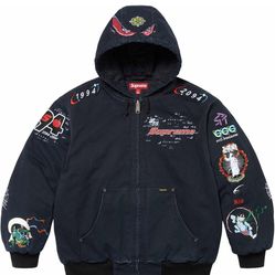 Supreme AOI Work Jacket Sz L Black