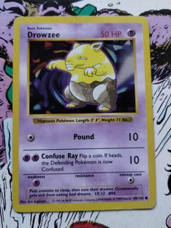 1999 Pokémon Base Set Drowzee card (#49/102)