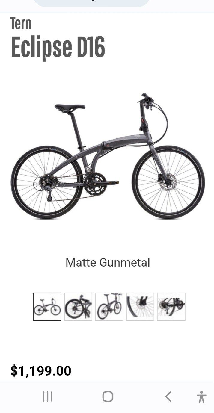 Eclipse D16 Tern Folding Bicycle 