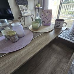 Neutral Greige Coffee Table With Extendable Storage