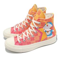 Converse x Doraemon Chuck 70 HI Habanero Gold Flamingo Men Unisex Casual A15790C