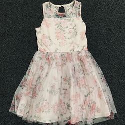 Beautiful Zenzie girls size 14/16 pink floral and lace party dress 