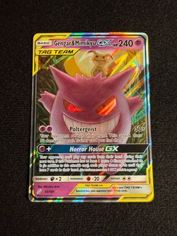 Gengar & Mimikyu GX Tag Team Pokémon Card 53/181