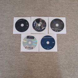 5 DVD MOVIES IN SLEEVES