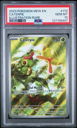 Pokemon SV 151 Caterpie PSA 10