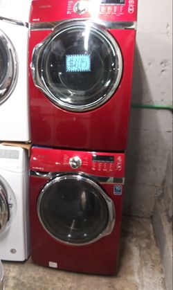Samsung front load washer and electric dryer set working perfectly with 4 months warranty