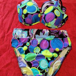 2 Bikinis Size 16 Bottom C/D Top
