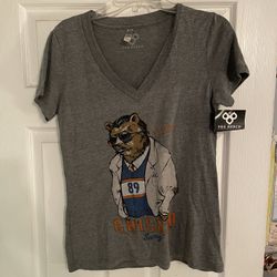 Pro Merch Chicago Swag Mike Ditka Women’s V-Neck T-Shirt Size Large 