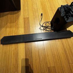 Samsung Soundbar And Vizo Subwoofer