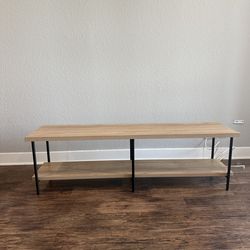Metal and Wood TV Stand