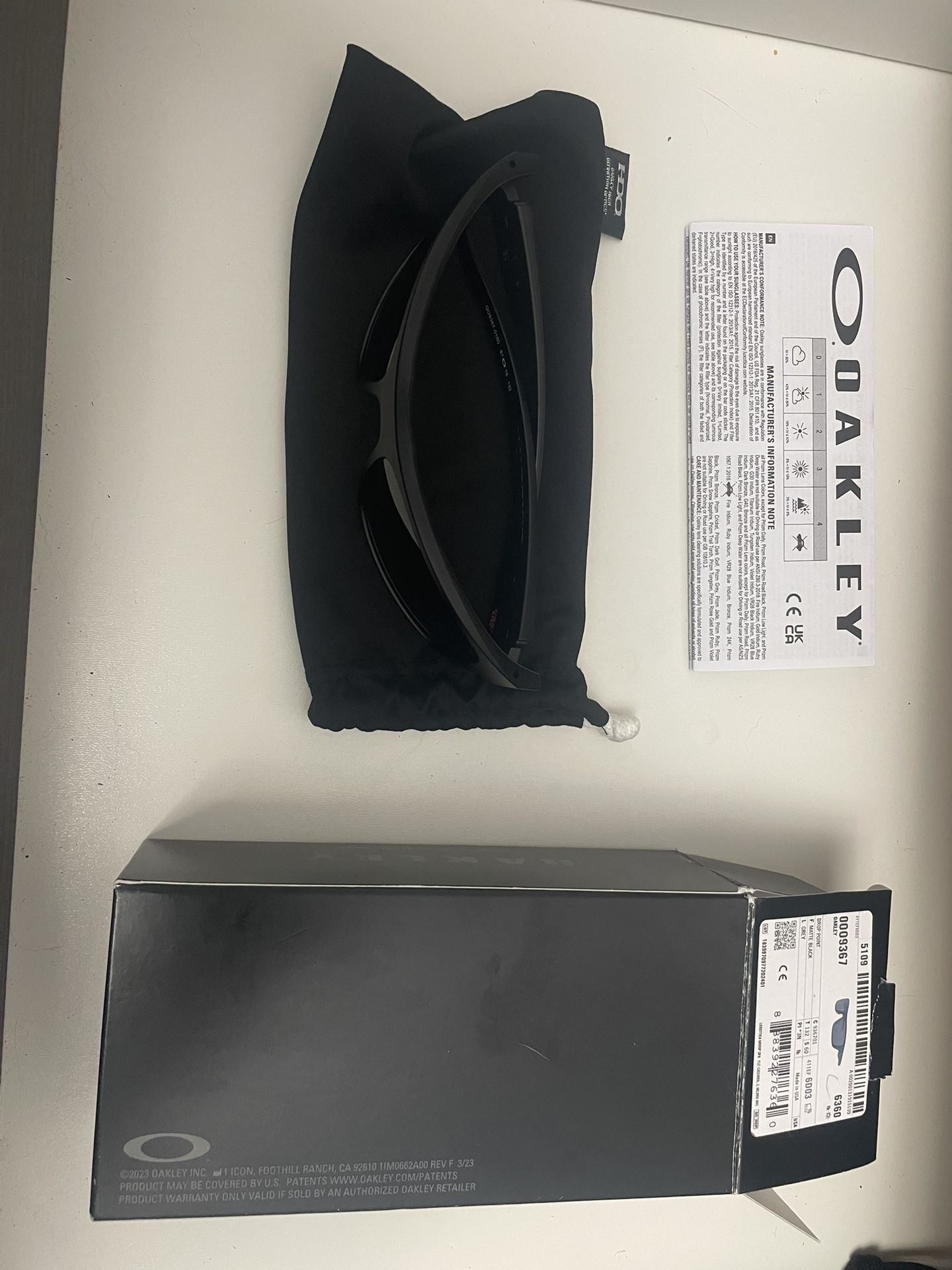 Oakley Drop Point Matte Black Sunglasses