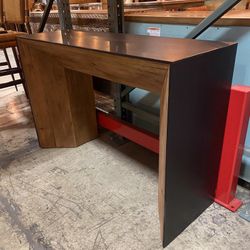 Black Solid Teak Wood Console - Dandou