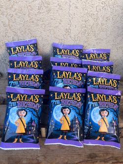 Coraline party chip bags/boxes