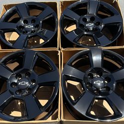 20” Chevy Silverado Tahoe factory wheels rims gloss black new