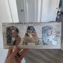 Hand Crafted Batman Bar Sign 