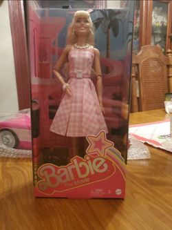 Amc Barbie The Movie Pink Corvette Car Popcorn Bucket W/ Doll Bundle