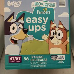 New Box Pampers Easy Ups 4t-5t