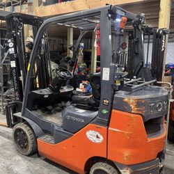 2022 Toyota 8FGCU25 Forklift – 5,000 lb Capacity – Warranty –North Bergen, NJ