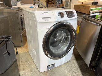 SAMSUNG 4.2 Cu. Ft. 27-Inch Front-Load Electric Washing Machine in White Model #WF42H5200AWA/A2