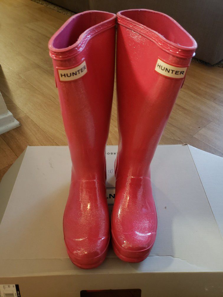 Girls HUNTER Rain Boots - US Size 5