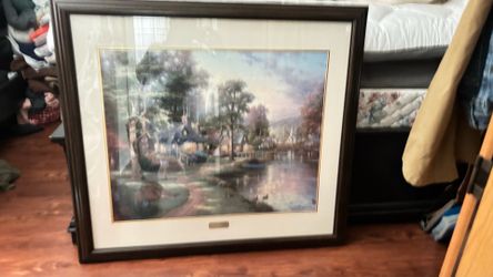 Thomas Kinkade Home Town Lake