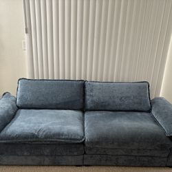 Chenille Two Seater Sofa