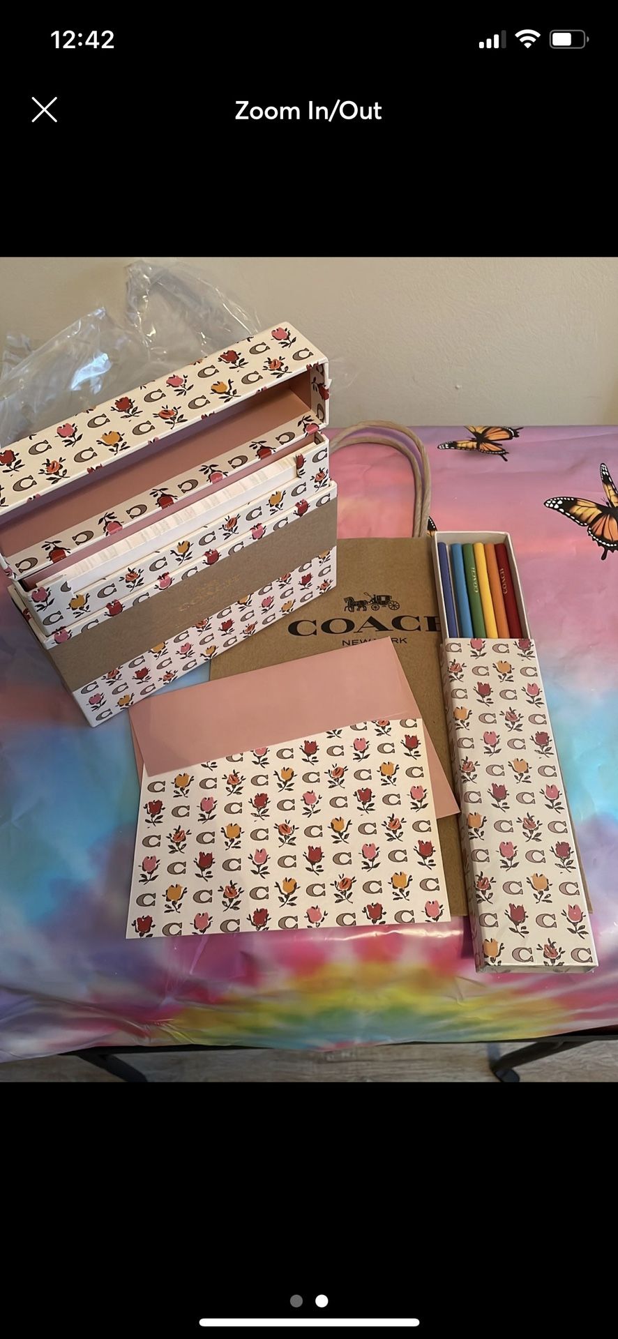 Coach Stationary Set