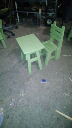 Small table and chair perfect for kids