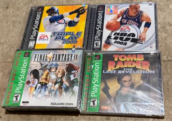 PlayStation 1 video game sealed games final fantasy tomb raider