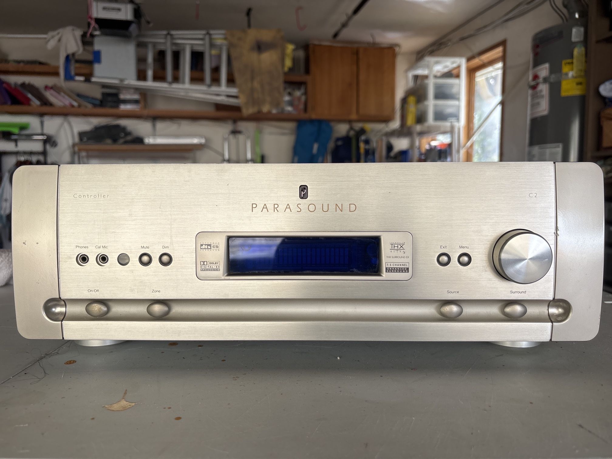 Parasound C2 Controller, a high-end home theater preamplifier/processor***